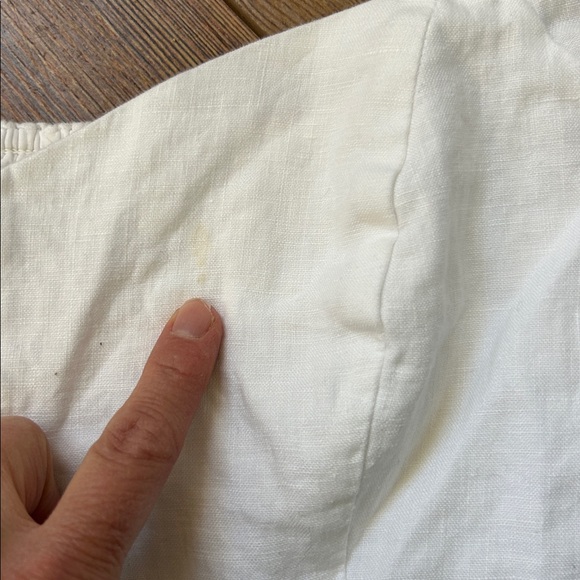 Aritzia Wilfred Fatale Blouse Size XS Womens Top White Sweetheart Puff Sleeve - Picture 3 of 7